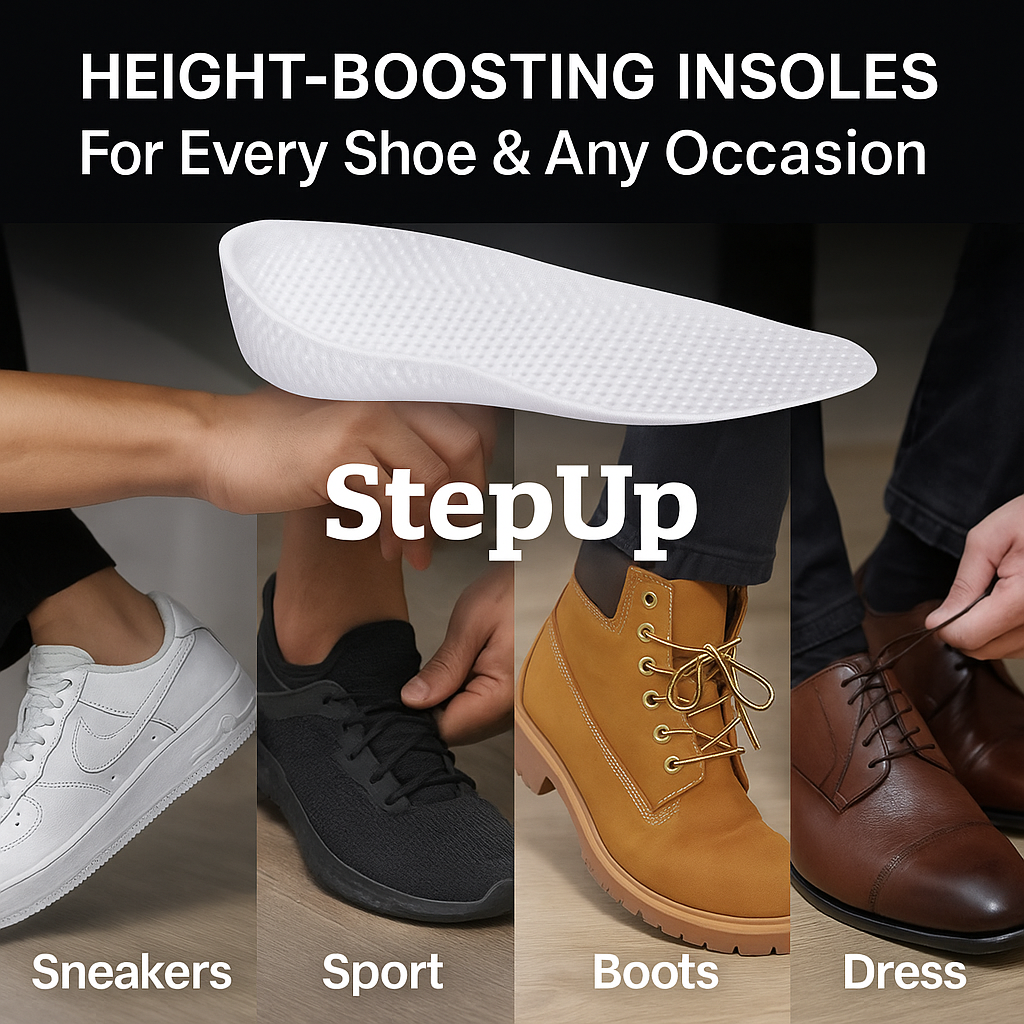 StepUp Insoles - Instantly Add 3 Inches of Height
